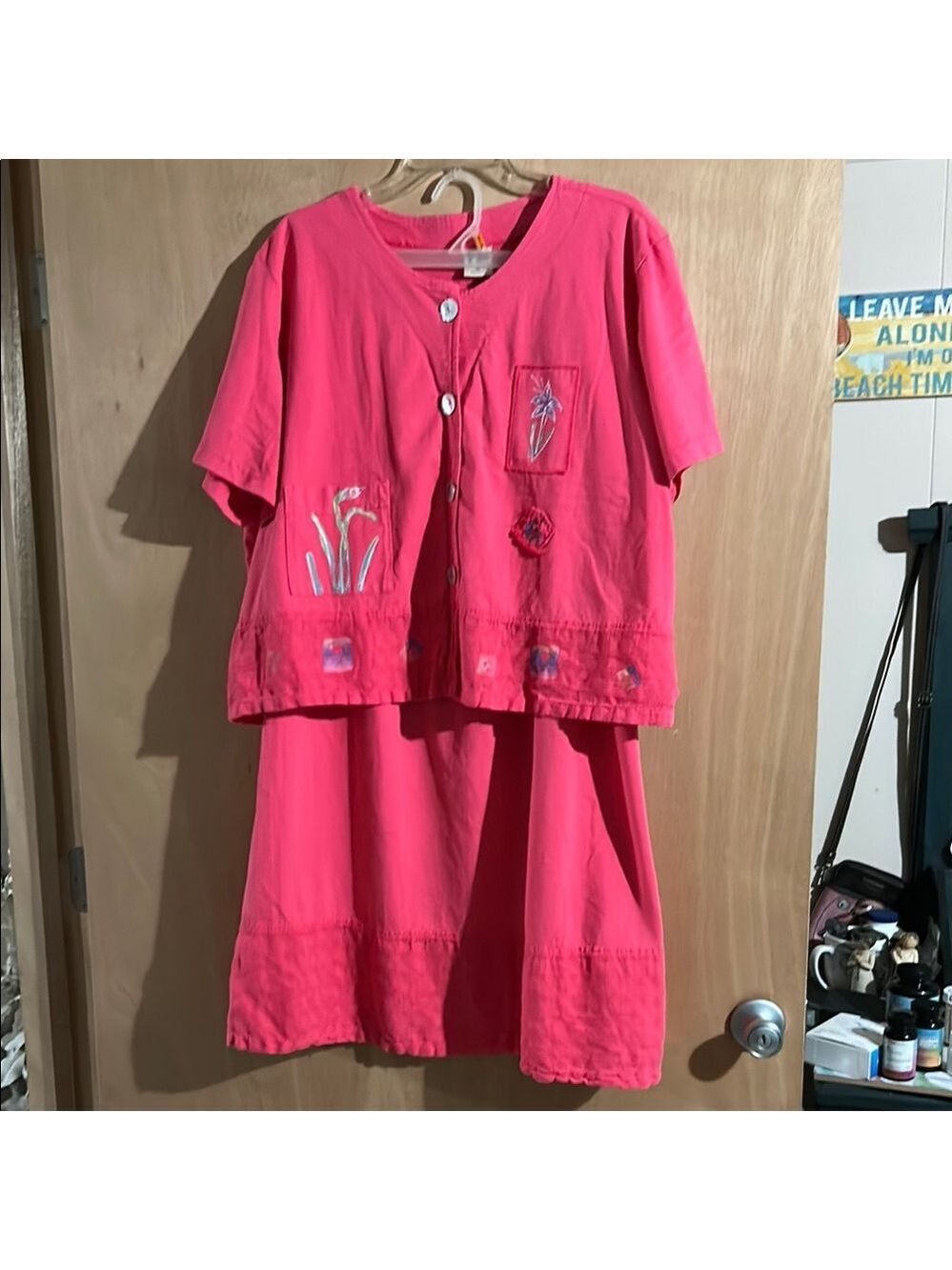 Cactus Bold Pink Top with Maxi Skirt